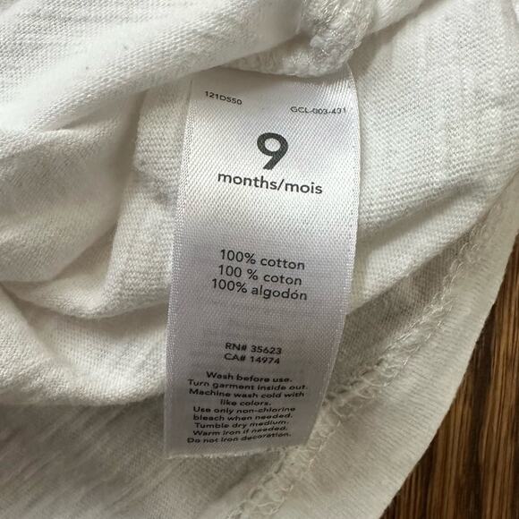 Cherokee striped overalls and T-shirt bundle, size 6-9M - Picture 9 of 9